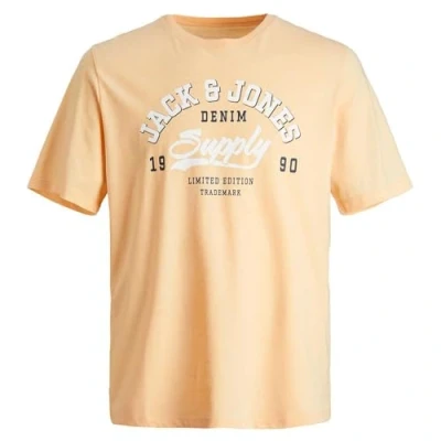 Abbildung von Jack &amp; Jones Junior Jjelogo TEE NECK Tshirt print für Kinder, Größe: 140, Apricot ice