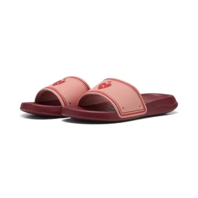 Abbildung von Puma Popcat Idylle Badesandale, Damen, Größe: 38, Pink fruit peach frost dark crimson Kunststoff/textil