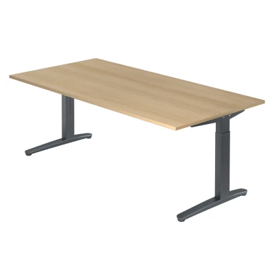 Abbildung von Hammerbacher Schreibtisch XB2E Eiche/Graphit