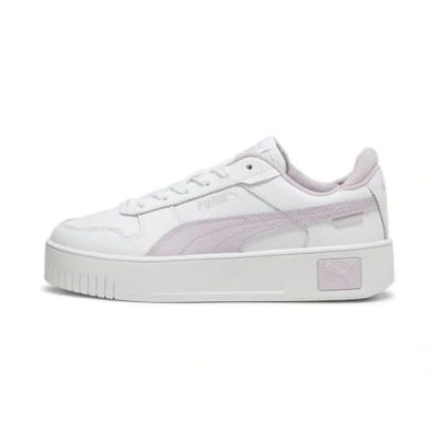 Abbildung von Puma Carina Street Sneaker low für Kinder, Größe: 38.5, White grape mist Schuhe