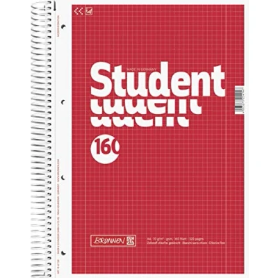 Abbildung von Brunnen Notizblock ? Collegeblock Student, kariert (5X A4 70g/m² 160 Blatt)