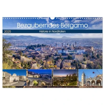 Abbildung von Bezauberndes Bergamo (Wandkalender 2025 DIN A3 quer), CALVENDO Monatskalender