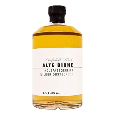 Abbildung von Grafschaft Mark Alte Birne Schnaps 1 x 0,7 L 40% vol. Alkohol milder, holzfassgelagerter Obstbrand aus Deutschland fein fruchtiges Aroma von Birnen hochwertige Spirituose
