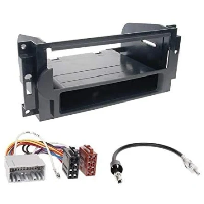 Abbildung von 1 Din Radio Einbauset Blende Radioanschlusskabel Antennenadapter für Jeep Grand Cherokee (WH) 2005 2007