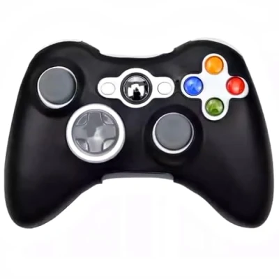 Abbildung von OSTENT Weiche Silikon Schutzhülle Hülle Kompatibel für Microsoft Xbox 360 Controller Spiel, Farbe Schwarz
