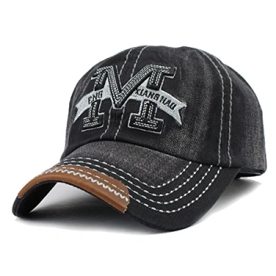 Abbildung von Sporty Herren Used Look New Classic Baseball Cap Schwarz