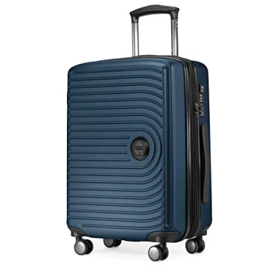 Abbildung von Hauptstadtkoffer Hartschalen Trolley &quot;Mitte, dunkelblau, 55 cm&quot;, 4 Rollen, Koffer Handgepäck TSA Schloss Volumenerweiterung