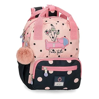 Abbildung von Enso Friends Together Rucksack, anpassbar, Rosa, 23 x 28 10 cm, Polyester, 6,44 l, Anpassbarer Rucksack