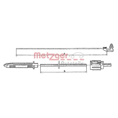 Abbildung von METZGER 10.0381 Bowdenzug COFLE