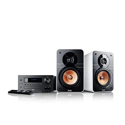 Abbildung von Teufel Ultima 20 Kombo HiFi Stereo Kompaktanlage, Digitalradio DAB+, Bluetooth mit aptX, Musikstreaming, Bassreflex, USB, CD Player weiß