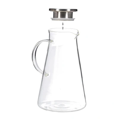 Abbildung von relaxdays Karaffe Glaskaraffe mit Deckel 1,8 Liter