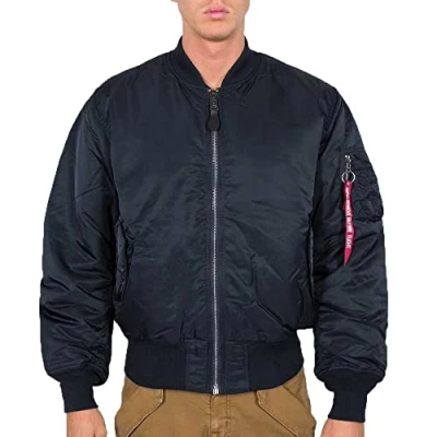 Abbildung von Alpha Industries Herren Jacken MA 1, Blau (rep.blue 07), Small