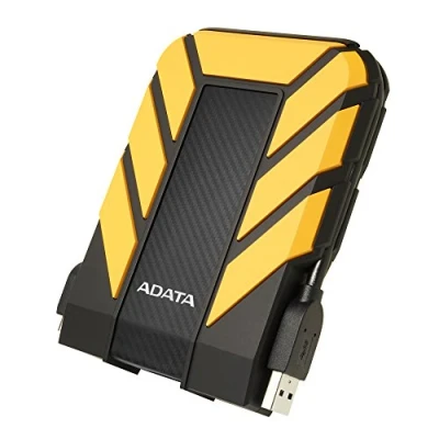 Abbildung von ADATA HD710 Pro 2 TB, externe Festplatte mit USB 3.2 Gen.1, IP68 Schutzklasse, gelblanglebig, wasserdicht und staubdicht militärischer Zähigkeit in mehrschichtigen Festplatten