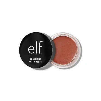 Abbildung von e.l.f. Luminous Putty Blush, to Powder, Aufbaubar Mit Einem Subtilen Schimmer Finish, Hochpigmentiert &amp; Cremig, Vegan Tierversuchsfrei, Barbados, 10 g
