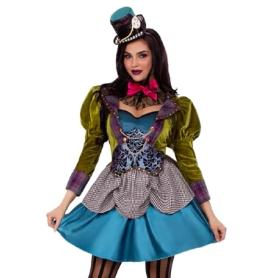 Abbildung von Leg Avenue Kostüm Verrückte Hutmacherin Deluxe, Edles Mad Hatter für märchenhafte Auftritte