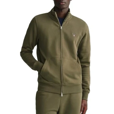 Abbildung von GANT Herren Reg Shield Full Zip Sweatshirt, Juniper Green, XXS EU