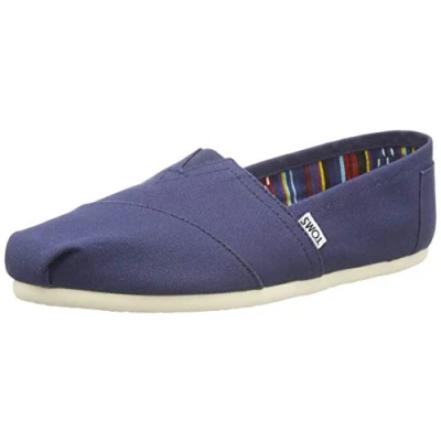 Abbildung von TOMS Classic Canvas Wm Damen Espadrilles Schlupschuhe dunkelblau navy Espadrille