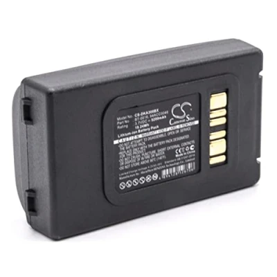 Abbildung von vhbw 1x Akku kompatibel mit Datalogic Skorpio X3, X4 Barcodescanner POS (5200 mAh, 3,7 V, Li Ion)
