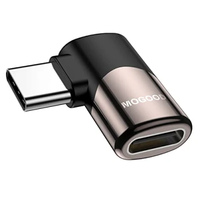 Abbildung von MOGOOD USB c 90 Grad Adapter männlich zu weiblich Extender rechter Winkel usbc AdapterFür Steam Deck Switch Notebook Tablet und Handy Zubehör