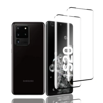 Abbildung von Zicurz 2 Stück Schutzglas für Samsung Galaxy S20 Ultra 5G, Panzer Schutz Glas, Schutzfolie, HD Displayschutz, Blasenfrei, 5G