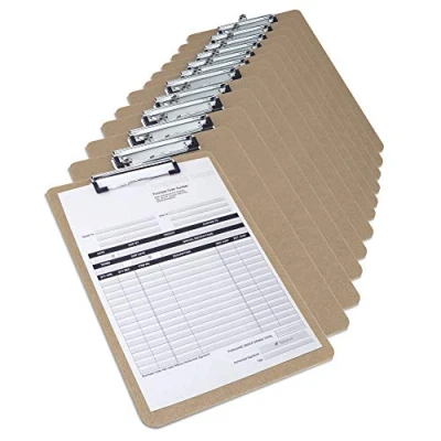Abbildung von Rapesco 1601 Business Pack: 12 Hartfaser Klemmbrett, A4, Bruin