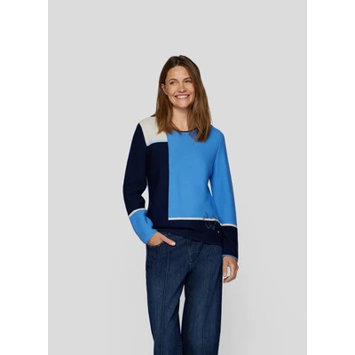 Abbildung von Rabe Strickpullover, im Colorblocking Design