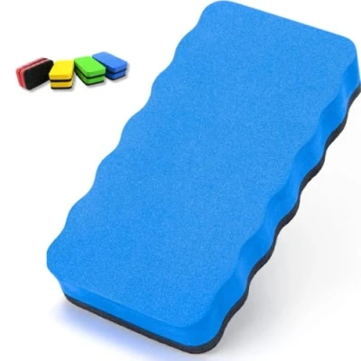 Abbildung von Parence. Magnetschwamm für Whiteboard Bürste zur Trocken oder Nassreinigung Ihrer Tafel Magnetisch, und Tafel, 11x5,7x2,2cm Zufällige Farbe