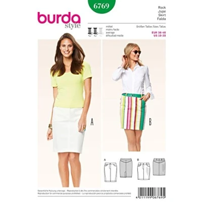 Abbildung von Burda Schnittmuster Rock 6769