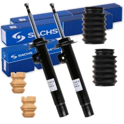 Abbildung von 2x SACHS Stoßdämpfer + Protection Kit vorne passend für 3er E46 AB BJ 1997