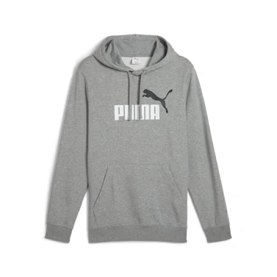 Abbildung von PUMA Herren ESS 2 Color No. 1 Logo Hoodie TR Kapuzenpullis, Medium Gray Heather,