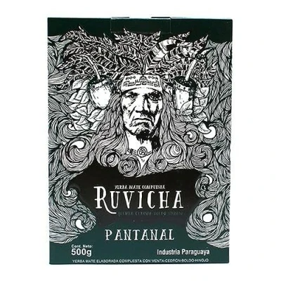 Abbildung von Yerba mate tee Ruvicha Panatanal 0,5kg Paraguya mit krauter Minze Boldo Hinojo Zitronenverbene loose leaf 500g