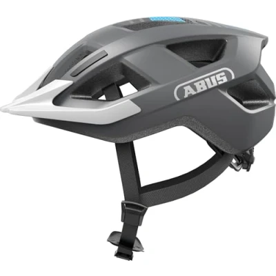 Abbildung von ABUS Fahrradhelm Aduro 3.0 LED Sportiver City Helm in stilvollem Design für alltägliche und sportliche Touren mit Rücklicht Damen Herren Größe S, Grau