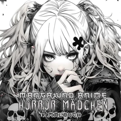 Abbildung von Anime Und Manga Horror Mädchen Malbuch: Erkunde die Welt der Chibi kawaii mit diesem Buch, das sowohl für Kinder als auch Erwachsene geeignet ist. ... beim Ausmalen von 70 wunderschönen Vorlagen.