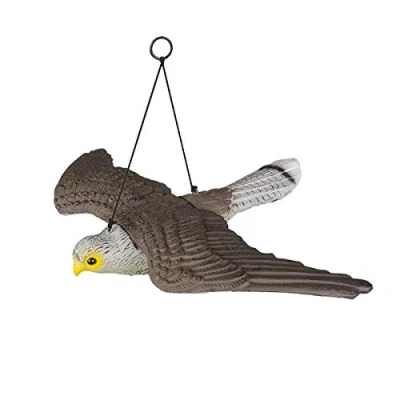 Abbildung von Taubenschreck Vogelscheuche Taubenabwehr Dekofigur Vogelabwehr Vogel Falke Garten Figur Raubvogel fliegender (6 Stück)