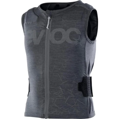 Abbildung von EVOC PROTECTOR VEST KIDS, Protektorenweste (LITESHIELD FLEX Rückenprotektor, S.LEISURE Stretchmaterial, AIRO Straps, maschinenwaschbar, Größe: JL), Carbongrau