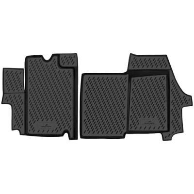 Abbildung von Walser XTR Gummi Fussmatten Auto kompatibel mit Citroen Jumper II/FIAT Ducato/Peugeot Boxer 04/2006 Heute, 100% passgenaue Fußmatten, robuste Universal Fußmatte Auto, Gummimatten