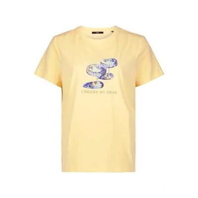 Abbildung von zero MIT Motiv Tshirt print, Damen, Größe: 34, Patch yellowgreen
