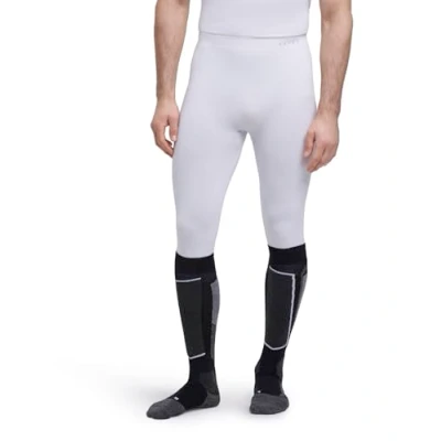 Abbildung von FALKE Herren Baselayer Hose Warm 3/4 M TI Funktionsmaterial schnelltrocknend 1 Stück, Weiß (White 2860) neu umweltfreundlich, S