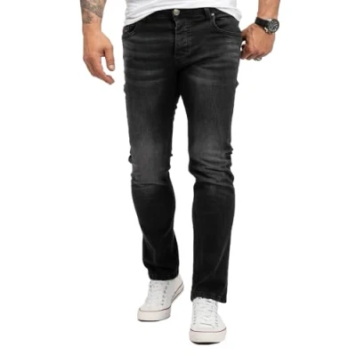 Abbildung von Lorenzo Loren Regular fit Jeans Herren Stretch Dunkelgrau LL 4004
