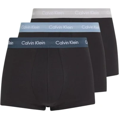 Abbildung von Calvin Klein Underwear LOW RISE Trunk 3 PACK Panties, Herren, Größe: Small, Black/black denim