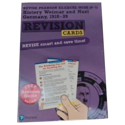 Abbildung von Revise Edexcel GCSE (9 1) History: Weimar and Nazi Germany Revision Cards: with free online Guide Workbook (Pearson Revise)