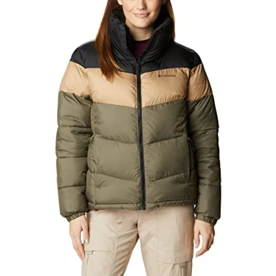Abbildung von Columbia Damen Puffect Colour Blocked Jacke mit Farbblock Design