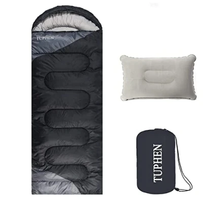 Abbildung von Schlafsack 3 4 Jahreszeiten Camping Schlafsäcke für Erwachsene Kinder Mädchen Jungen kompakter Wandern, Rucksacktourismus leichtes wasserdichtes verpackbares Reisegepäck