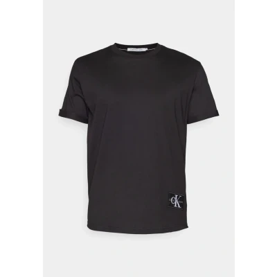 Abbildung von Calvin Klein Jeans Badge TURN UP Sleeve Tshirt basic, Herren, Größe: XXS, Black