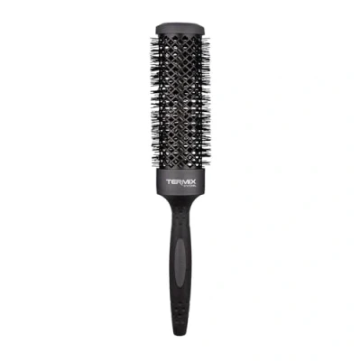 Abbildung von Termix Evolution XL Thermische Rundhaarbürste mit 3 cm längerem Keramikrohr für langes Haar,Reduziert dank seiner ionisierten Fasern &amp; des Anti Haft Rohrs die Trocknungszeit Durchmesser:37 cm,Schwarz