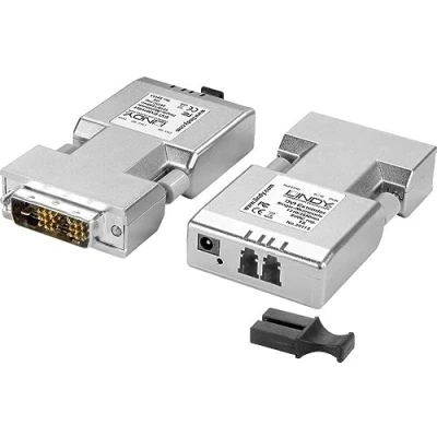 Abbildung von LINDY DVI D Extender 1500m Fiber/LWL. Duplex LC Multi /Singlemode, max. 1920 x 1200