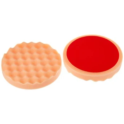 Abbildung von ALCLEAR 5616030AH Polierpad gegen Hologramme, Auto Polierschwämme, gewaffelt, Durchmesser: 160x30 mm, orange,2er Set, polieren Pad Schwamm Polierschaum f. Poliermaschine, 5616030AH_2