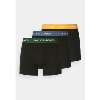 Abbildung von Jack &amp; Jones Jacgab Trunks 3 PACK Panties, Herren, Größe: Small, Dark green/black