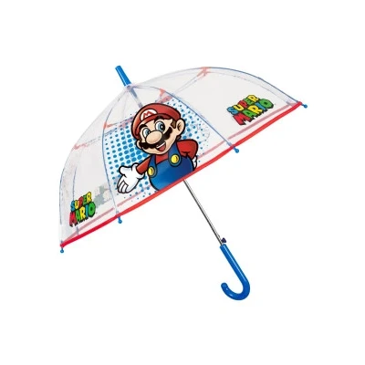 Abbildung von PERLETTI Super Mario Regenschirm, automatische Windglocke, 74 cm, bunt, único, Modisch, farbenfroh und lustig