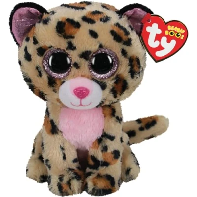 Abbildung von joojee Kuscheltier Ty Beanie Boo Livvie Leopard 15 cm (NEU &amp; OVP)